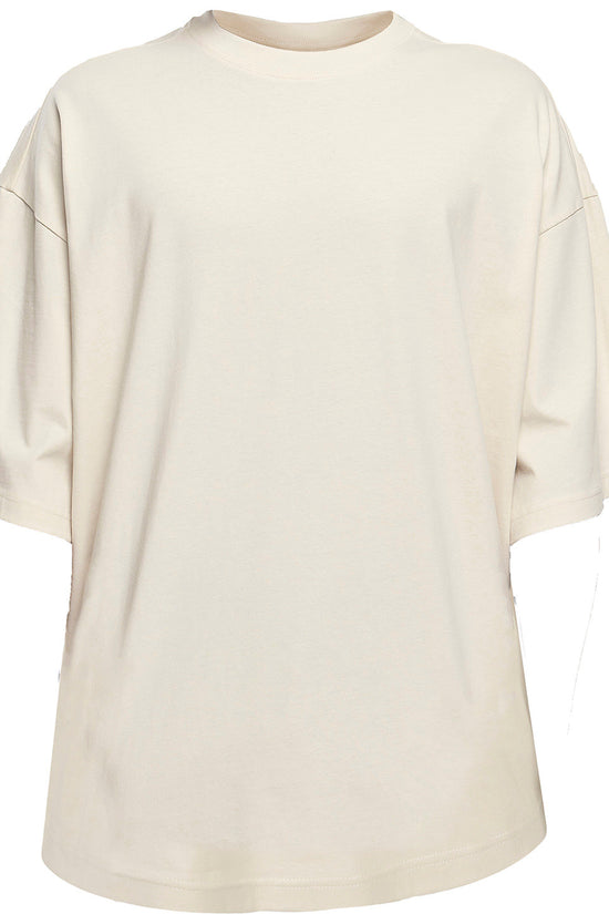 SuperOversized Unisex Cotton Tee with Wide Sleeves