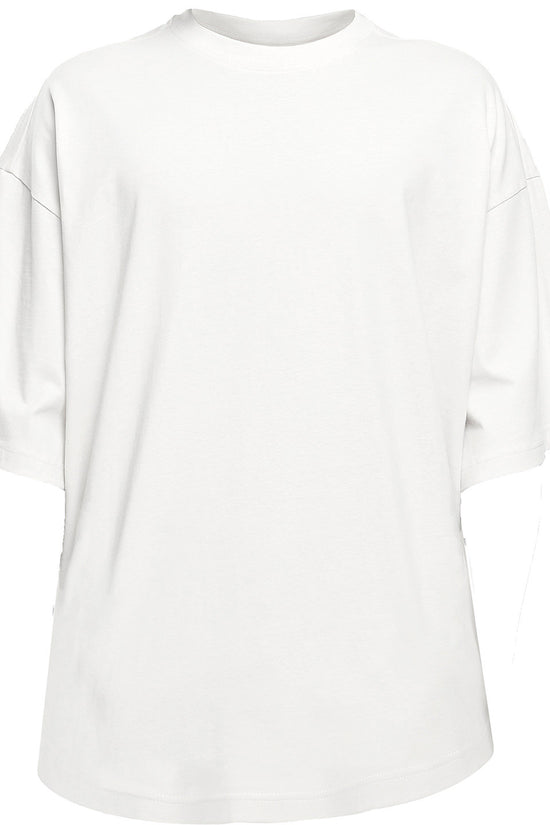 SuperOversized Unisex Cotton Tee with Wide Sleeves