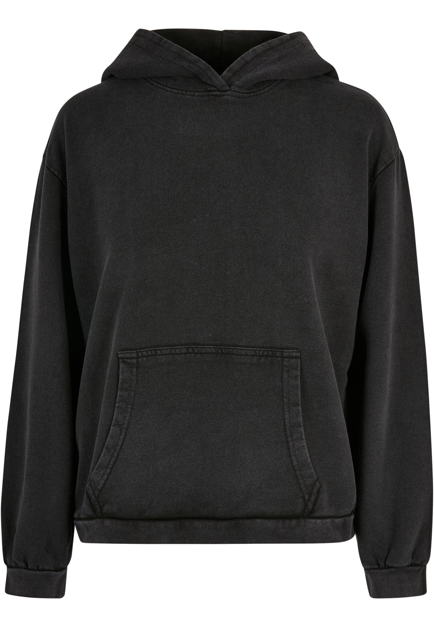 Womens Acid Washed Oversized Hoodie with Kangaroo Pocket