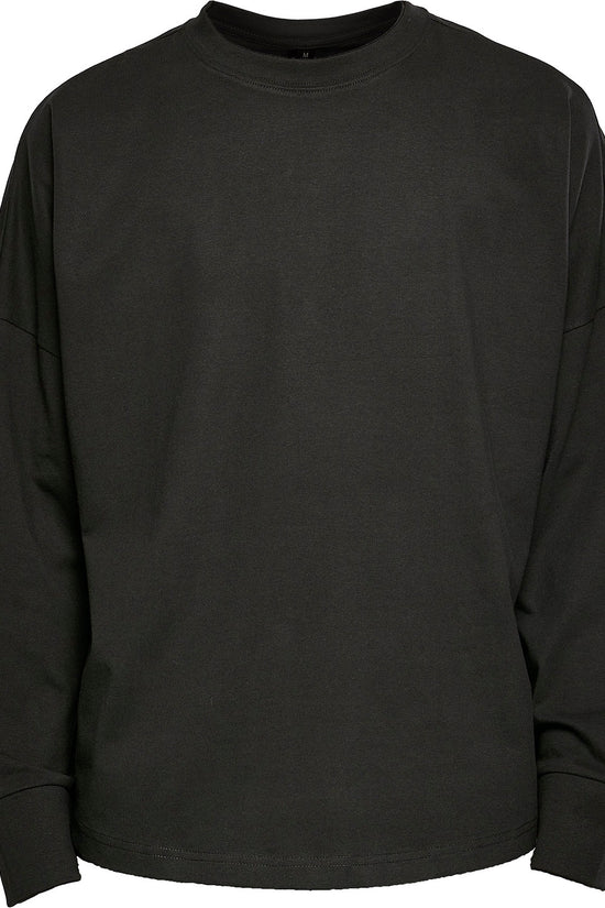 Comfy Oversize Long Sleeve TShirt for Men 100 Cotton Round Neck