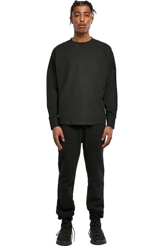 Comfy Oversize Long Sleeve TShirt for Men 100 Cotton Round Neck