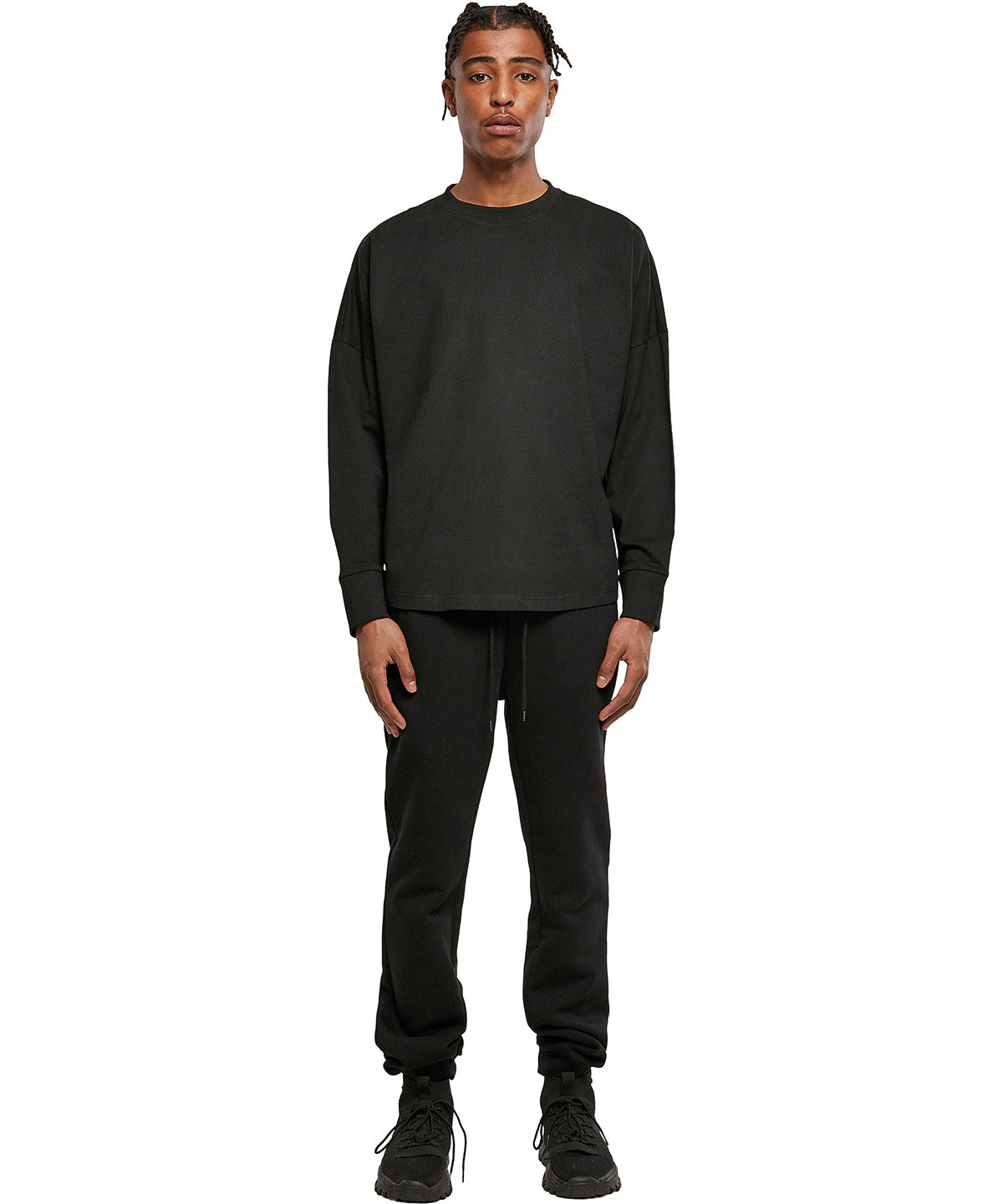 Comfy Oversize Long Sleeve TShirt for Men 100 Cotton Round Neck