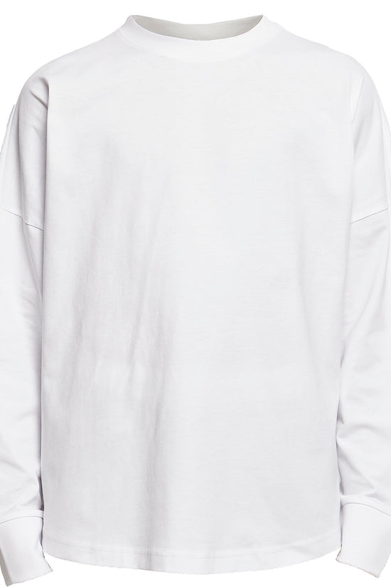 Comfy Oversize Long Sleeve TShirt for Men 100 Cotton Round Neck