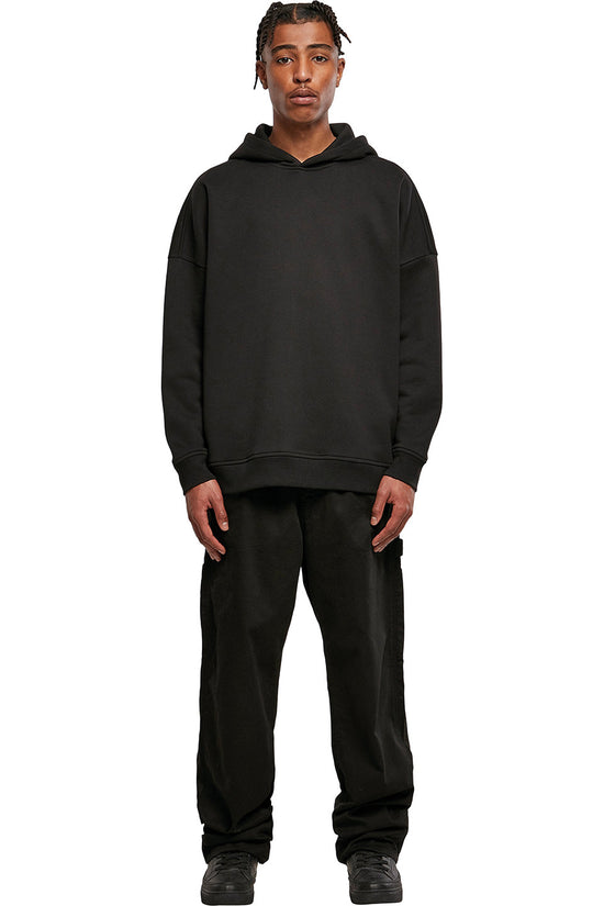 Mens Oversized Hoodie with Cuton Sleeves CottonPolyester Blend