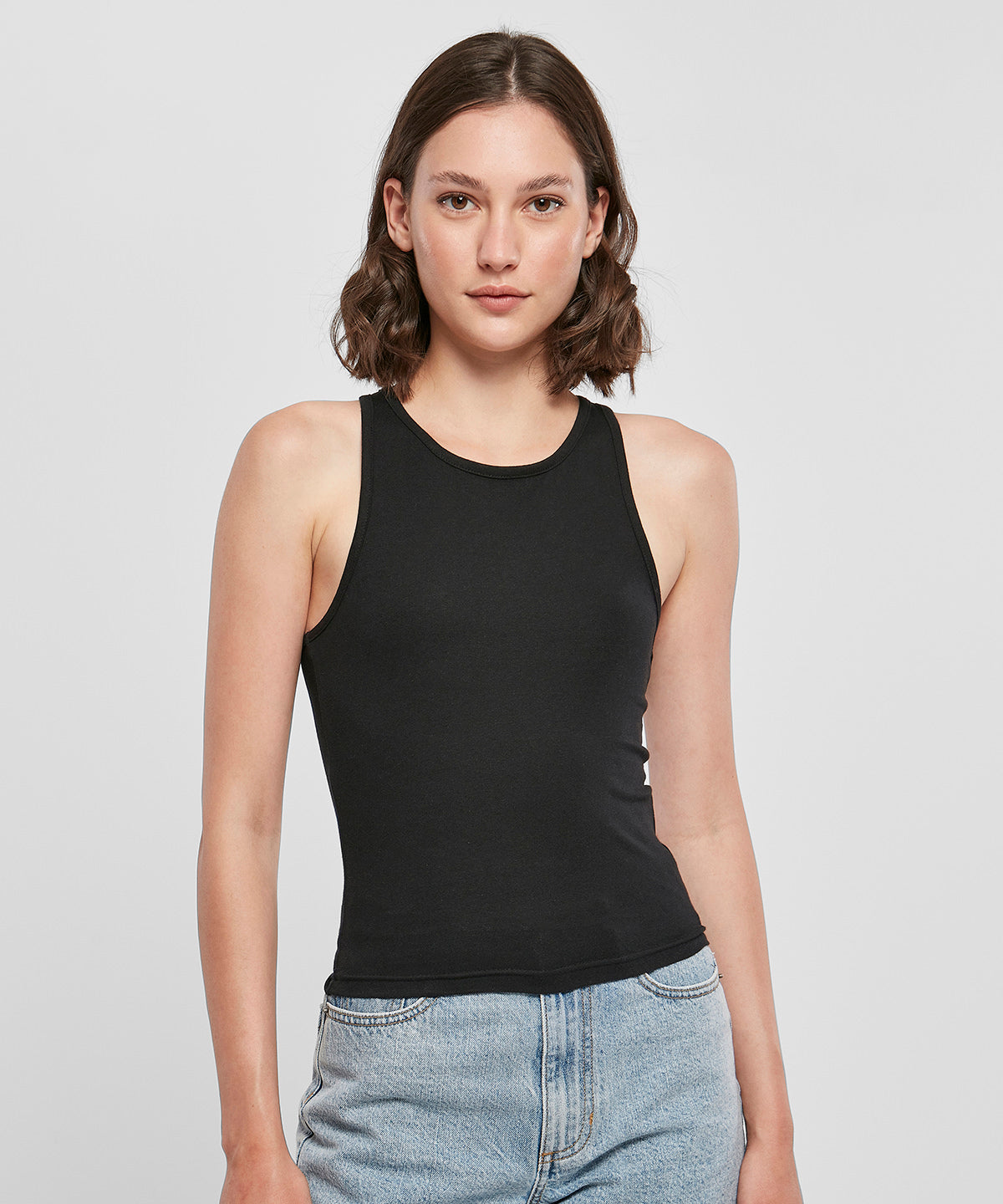 Womens Racerback Slim Fit Vests in Plus Sizes