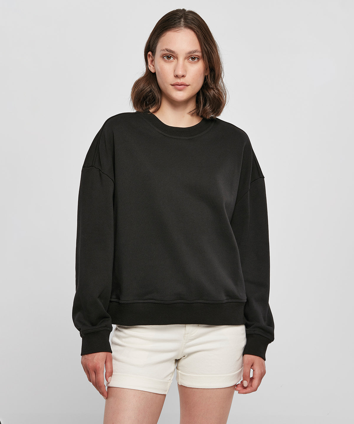 Womens Oversized Crew Neck Sweatshirt Long Sleeve Shirt