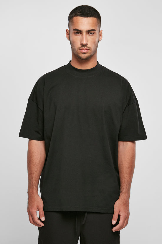 Mens Oversized High Neck Tee Shirt Plus Size Male TShirt