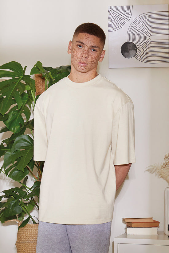 Comfortable Oversized Sleeve Tee for Men Cotton TShirt