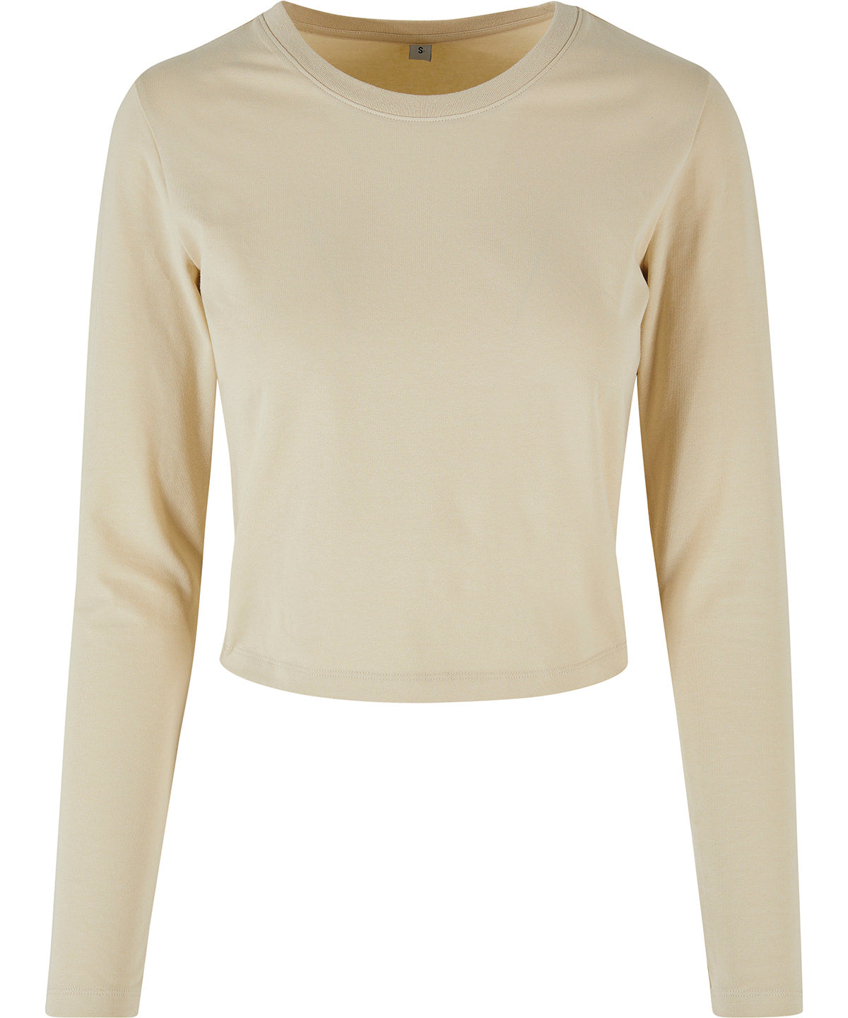 Womens Cropped Long Sleeve TShirts in Cotton Blend