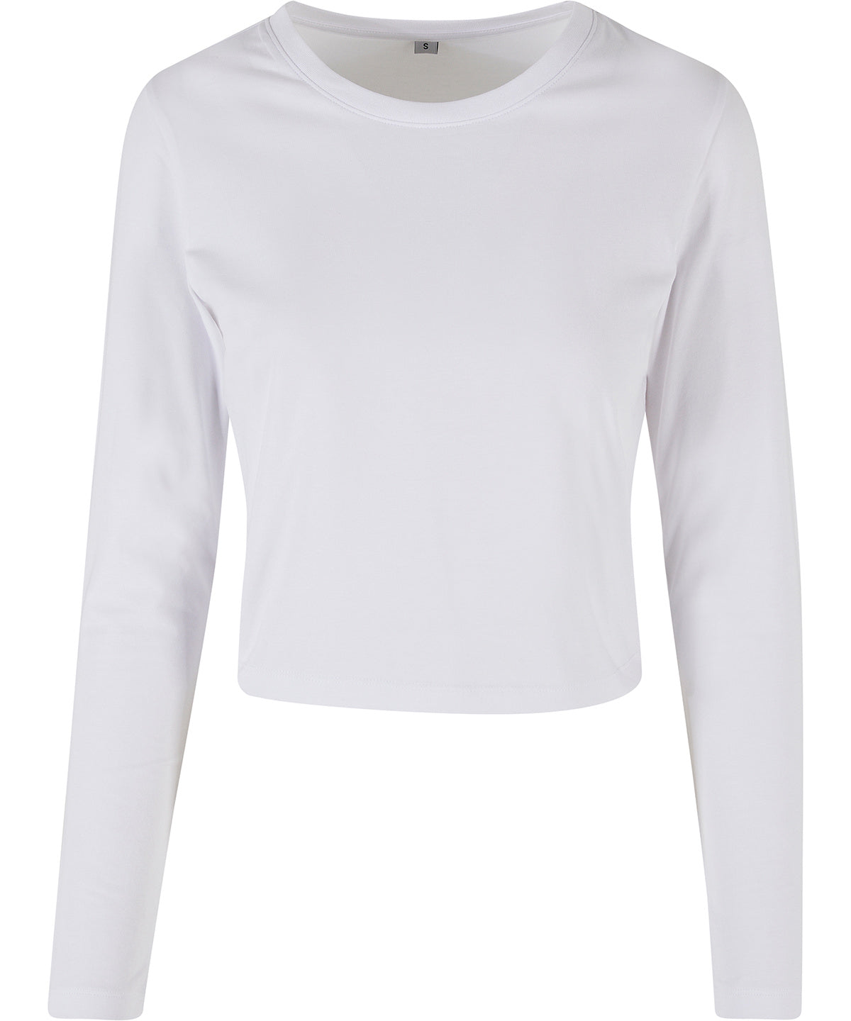 Womens Cropped Long Sleeve TShirts in Cotton Blend