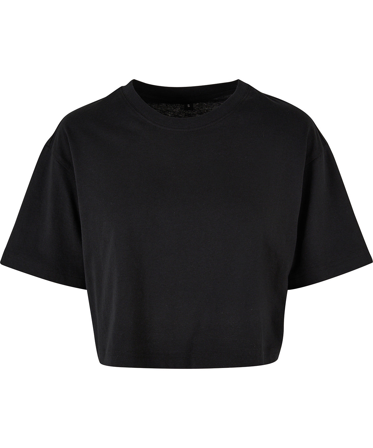 Sporty Oversized Womens Short Tee with Wide Sleeves