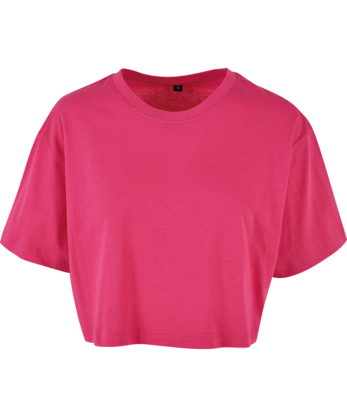 Sporty Oversized Womens Short Tee with Wide Sleeves
