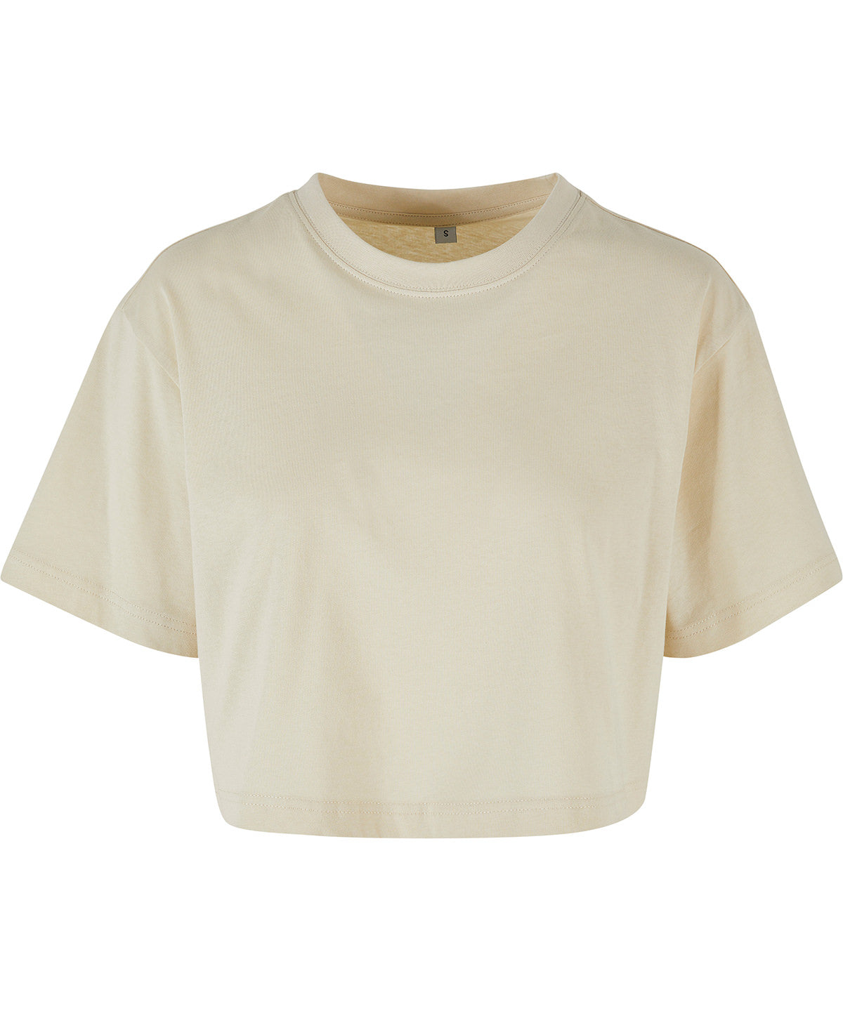 Sporty Oversized Womens Short Tee with Wide Sleeves