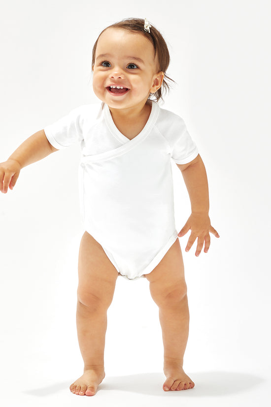 Organic Cotton Kimono Bodysuit for Infants Babybugz Baby