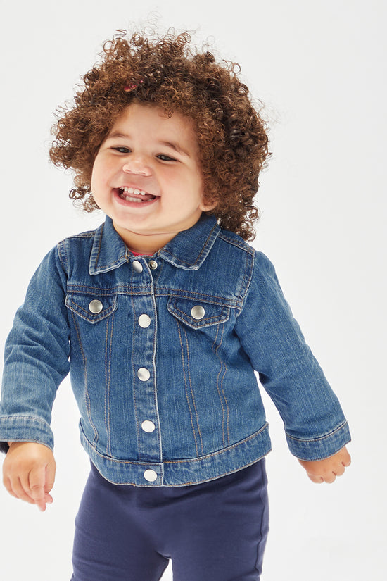 Organic Cotton Baby Denim Jacket for Personalization