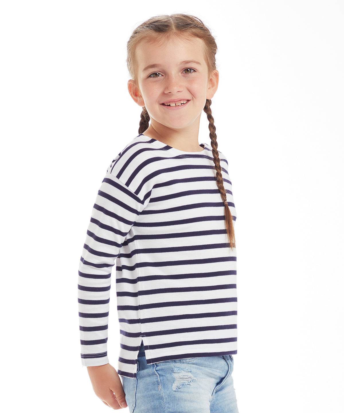 Babybugz Kids Breton TShirts Organic Cotton Unisex Tees