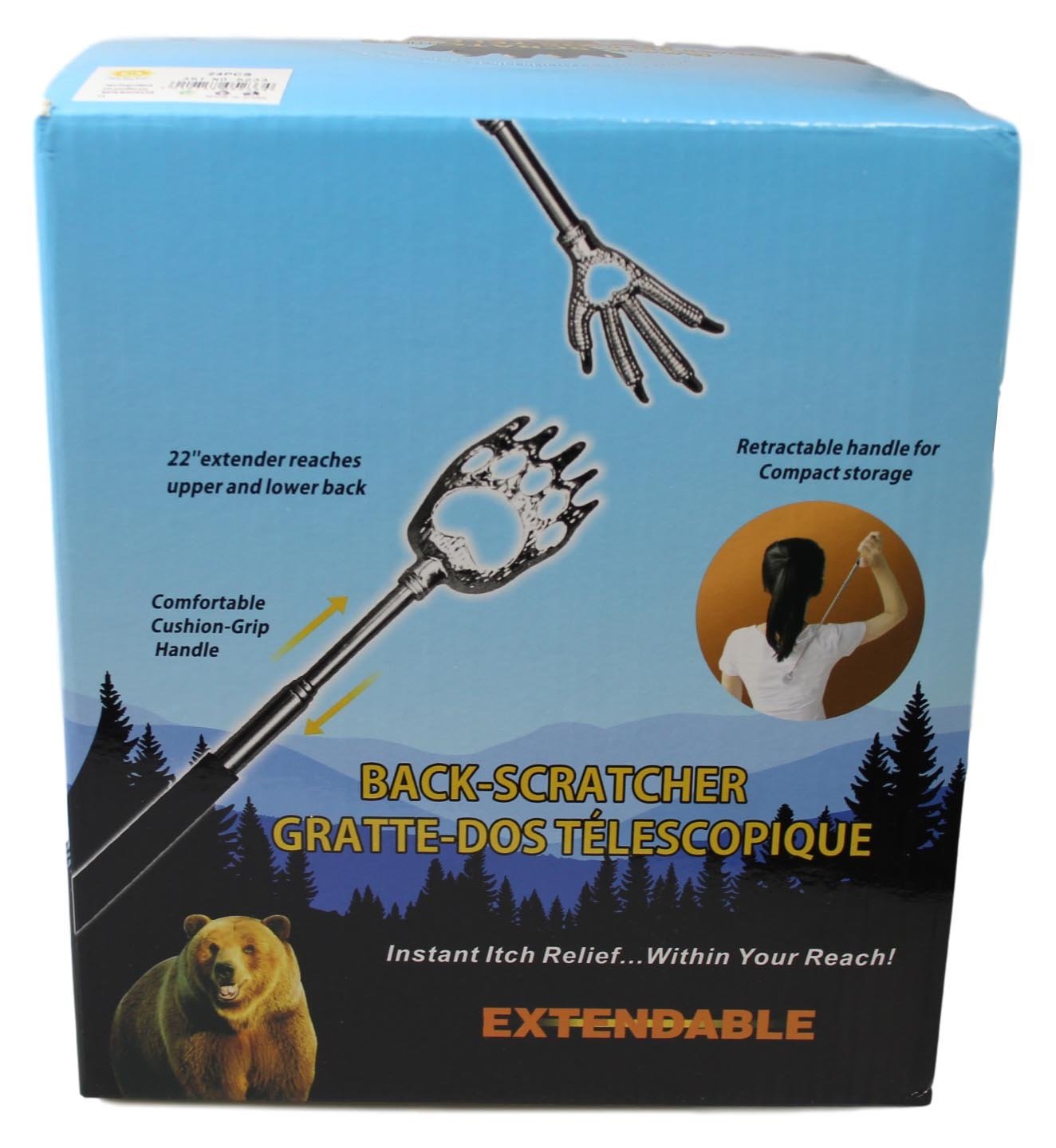 Telescopic Metal Back Scratcher with Eagle Claw Design 3 Colors