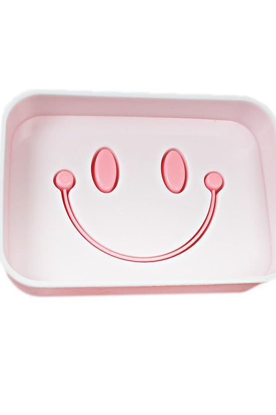 Colorful Smiley Face Soap Dish Holder Assorted Colors