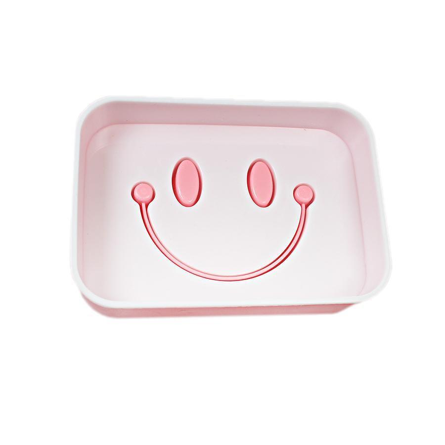 Colorful Smiley Face Soap Dish Holder Assorted Colors