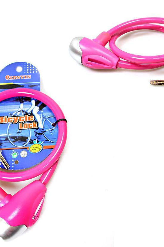 HeavyDuty Bicycle Lock with 2 Keys Assorted Colors