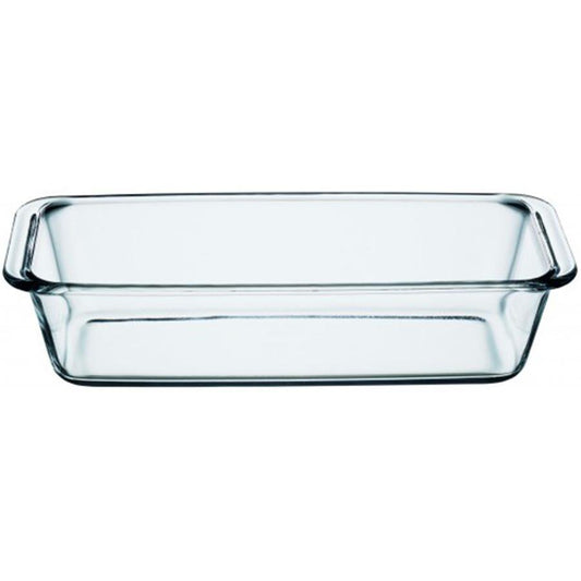 Elegant PB Borcam 163L Rectangle Glass Cake Dish 30cm