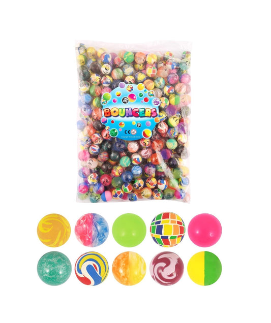 250Pack Assorted Color Kids Bouncy Balls for Fun Party Pinata