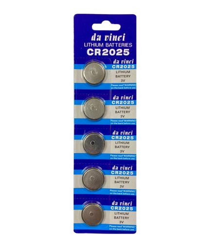 CR2025 Lithium Battery 5Pack