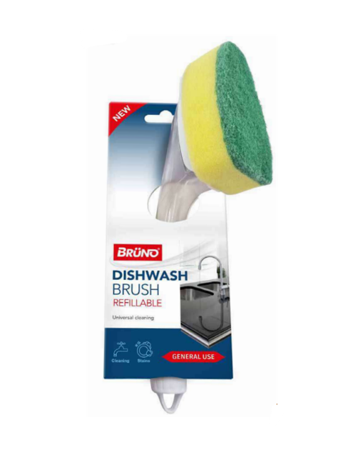 EcoFriendly Refillable Dish Washing Sponge Brush 24 cm