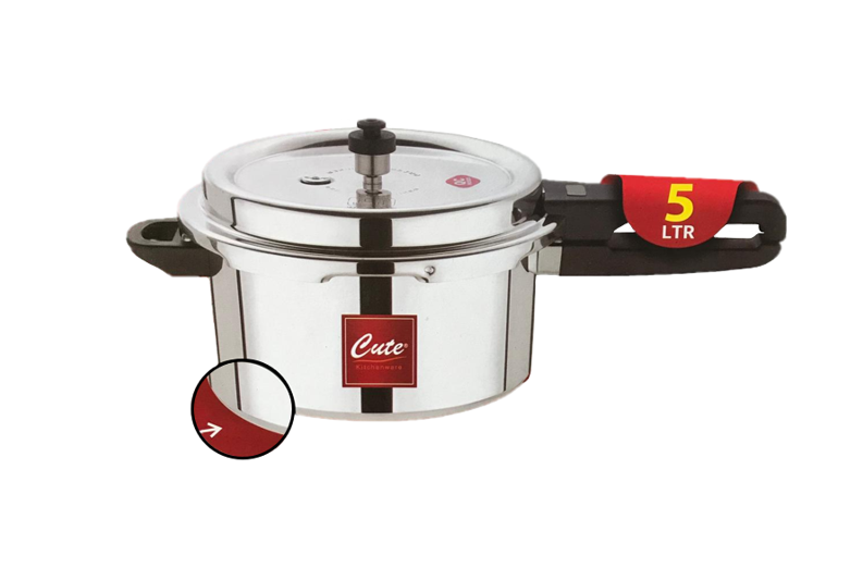 CUTE 5Litre Pressure Cooker for Quick and Effortless Cooking