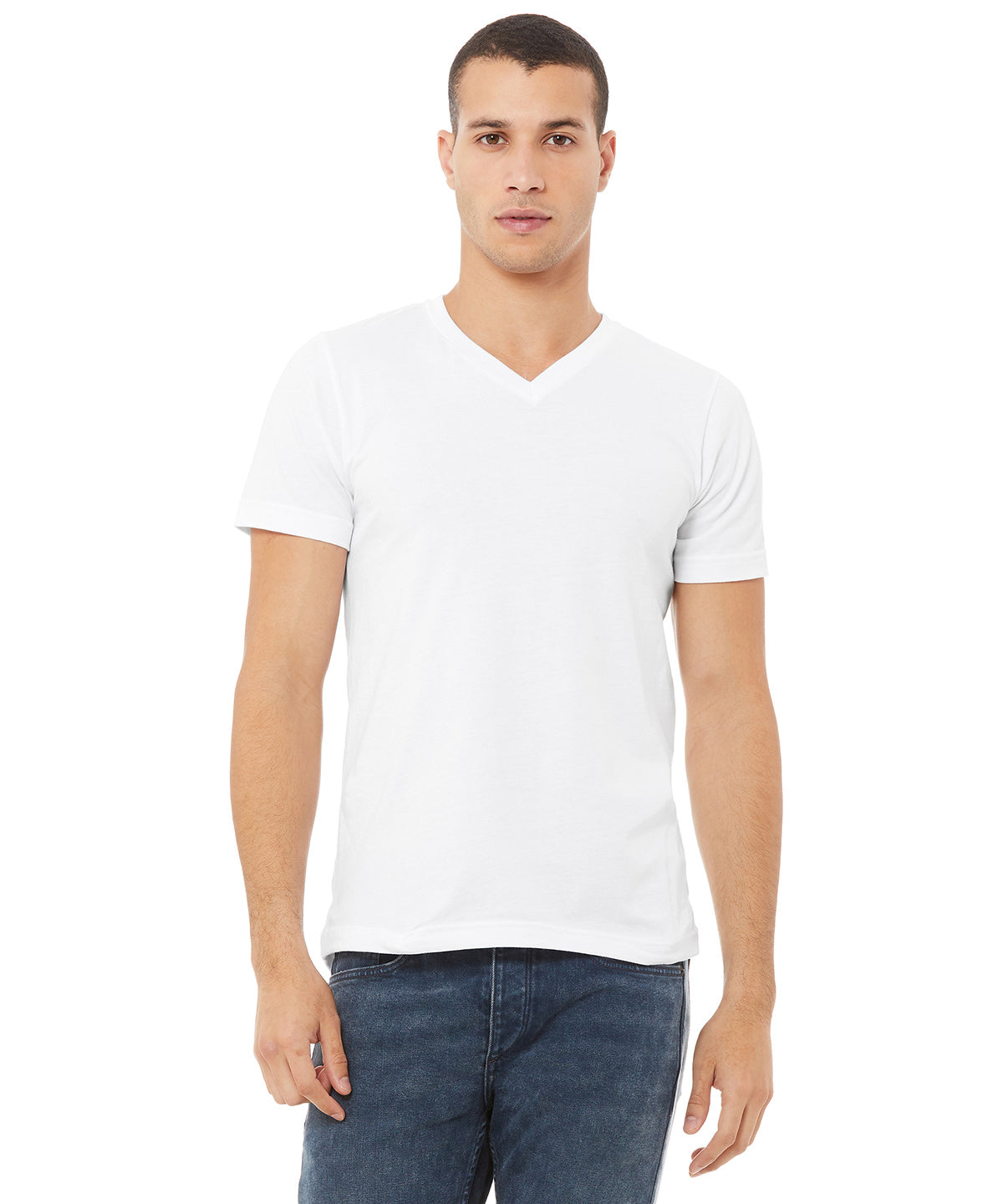 Bella Canvas Unisex Jersey VNeck TShirt Slim Fit
