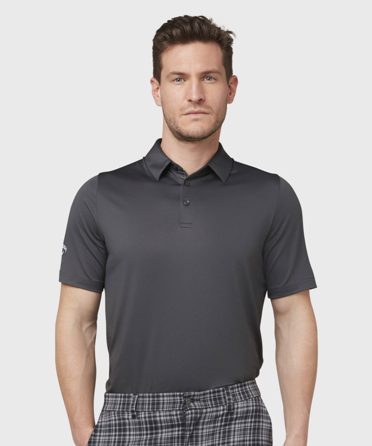 Callaway Swing Tech Solid Polo for Men MoistureWicking Easy Care