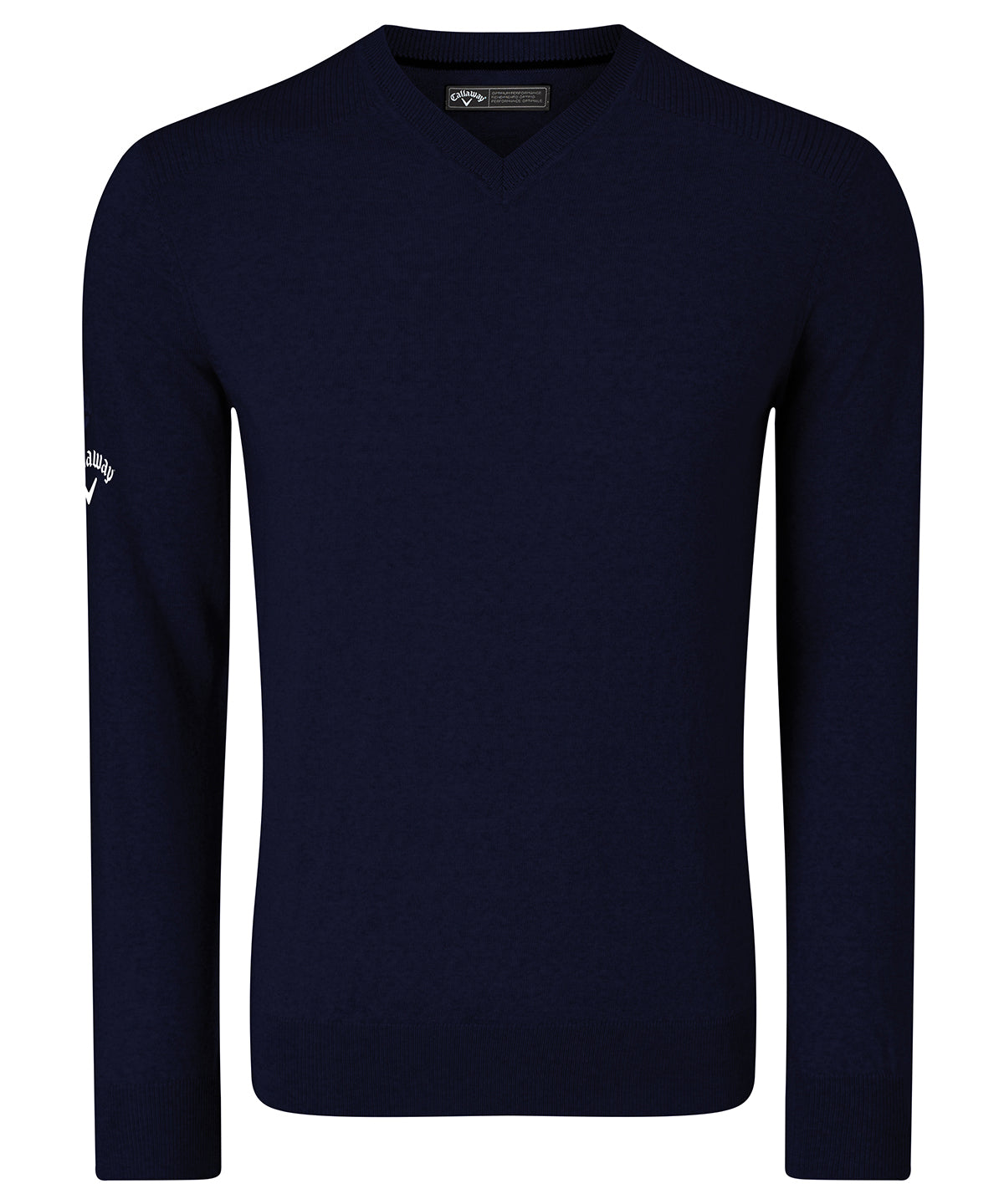 Callaway Ribbed VNeck Merino Sweater for Men Knitted Jumper