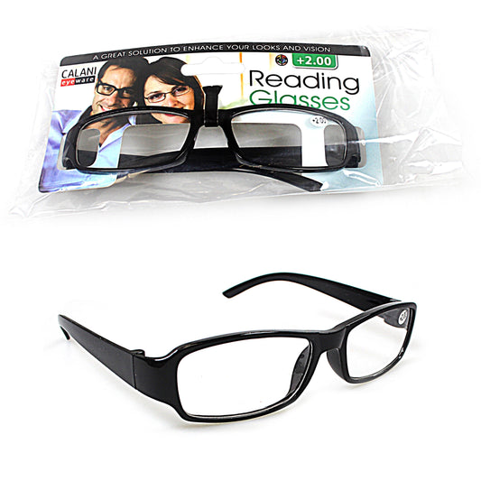 Calani Black Reading Glasses 300 Stylish Functional