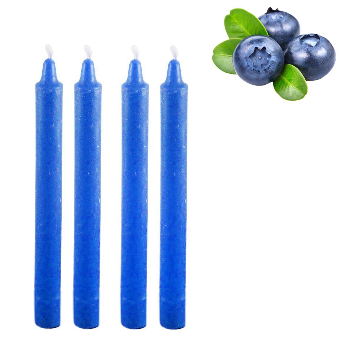 4Pack Long Scented Wax Candles Assorted Scents Colours
