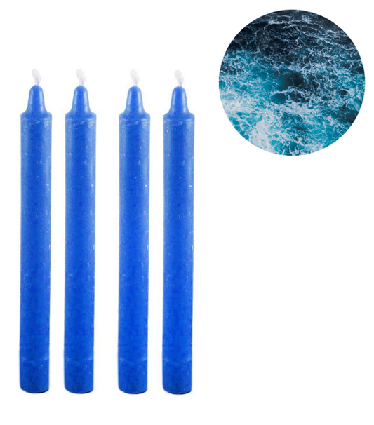 4Pack Long Scented Wax Candles Assorted Scents Colours