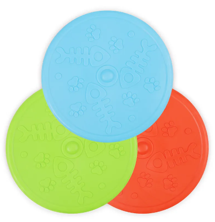 Silicone Rubber Frisbee Flying Disc Assorted Colors Outdoor Toy