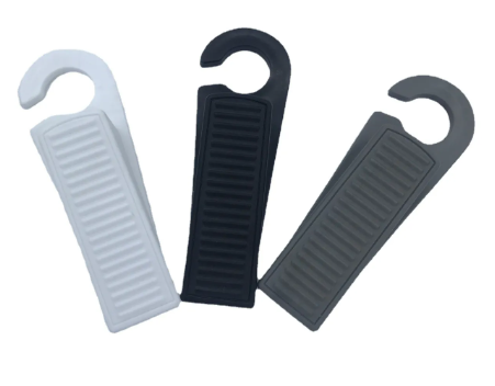Set of 2 Plastic Door Stoppers 13 cm Assorted Colors