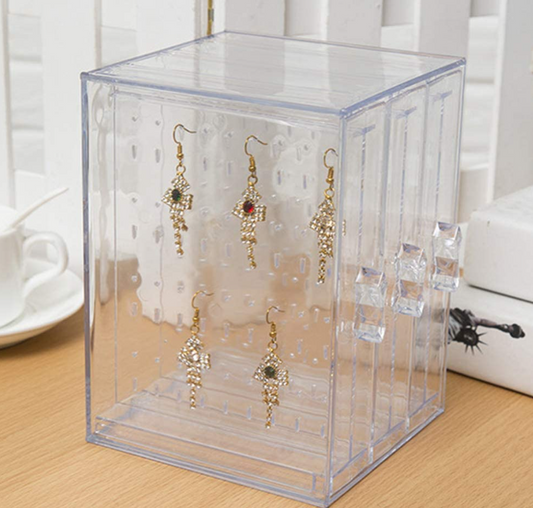 Clear Acrylic Jewellery Box Organiser Display Jewelry Storage Solution
