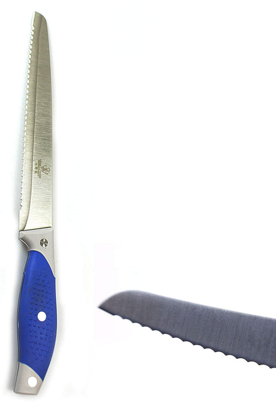 Professional 33 cm Stainless Steel Serrated Bread Knife for Precision Cutting