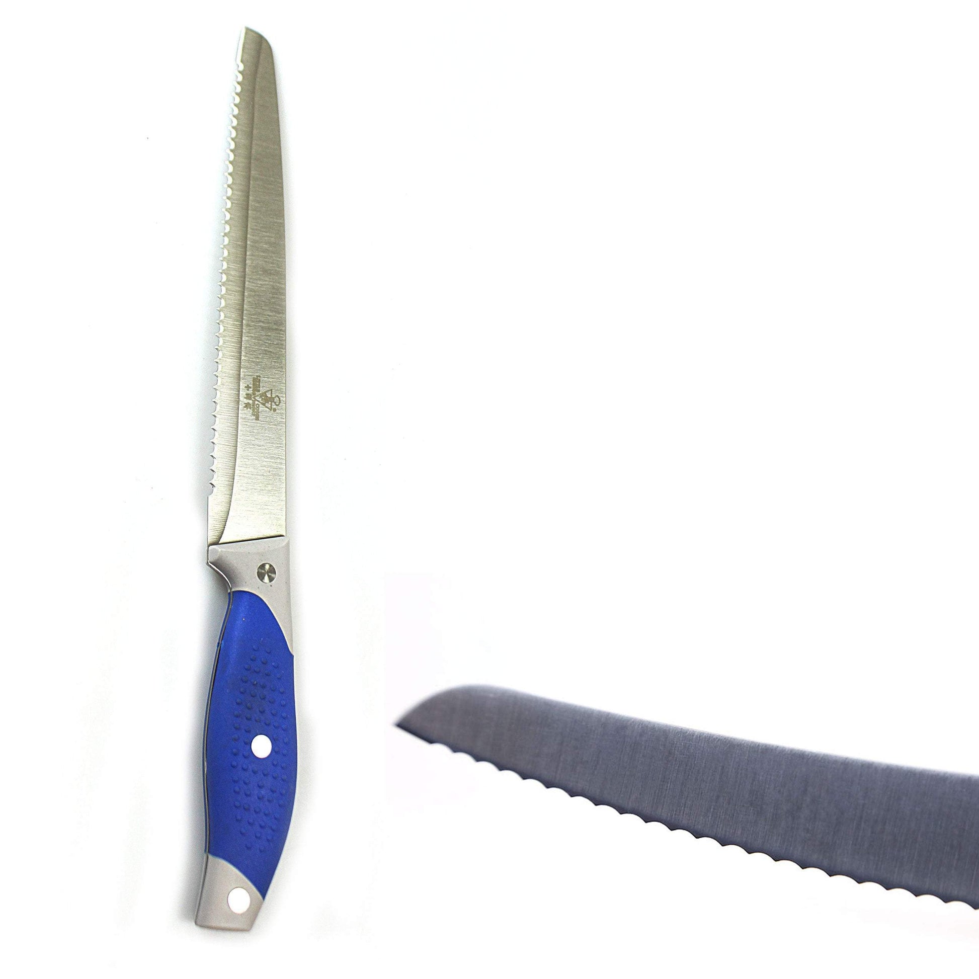 Professional 33 cm Stainless Steel Serrated Bread Knife for Precision Cutting