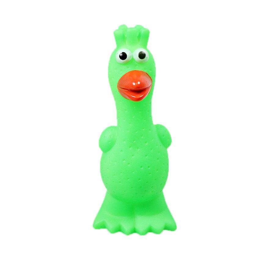 Interactive Dog Toy Squeaky Chicken Bird 17cm Assorted Designs Colors