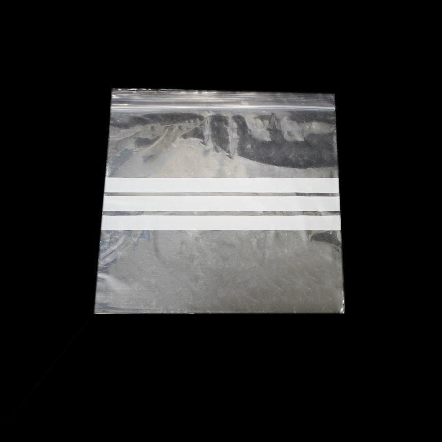 Clear Resealable Zipper Plastic Bags 155mm x 155mm Pack of 20