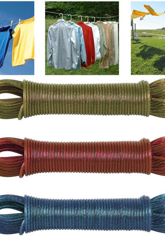 20m Washing Line Rope in Assorted Colours