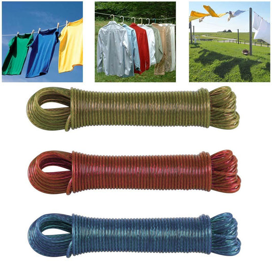 20m Washing Line Rope in Assorted Colours
