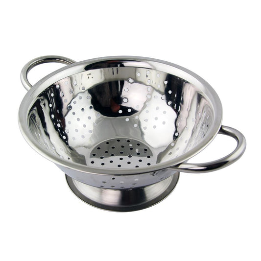 Durable Stainless Steel Colander Drainer Strainer with Handle