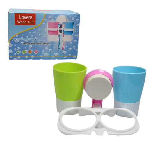 MultiColored Bathroom Suction Cup Toiletry Holder