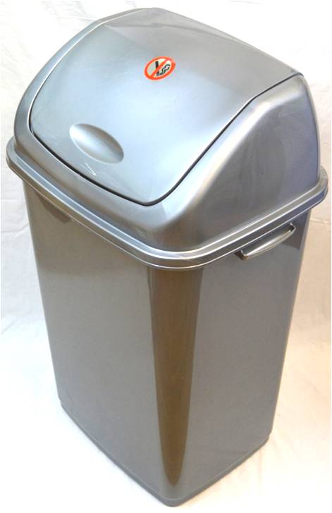 EcoFriendly 30L Swing Lid Dustbin for Home Office Use