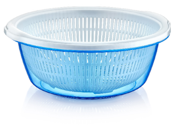 Plastic Strainer with Bowl 45L Colorful and Convenient Kitchen Essential