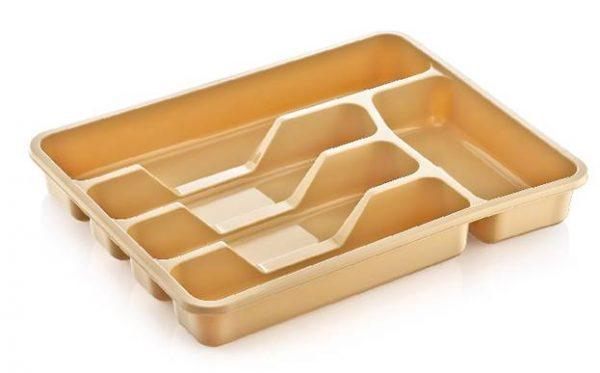 Convenient Plastic Cutlery Drawer Tray Holder Assorted Colours