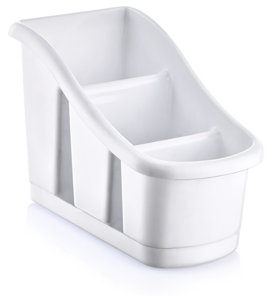 Plastic Step Cutlery Holder with Drip Tray Organize Utensils with Style